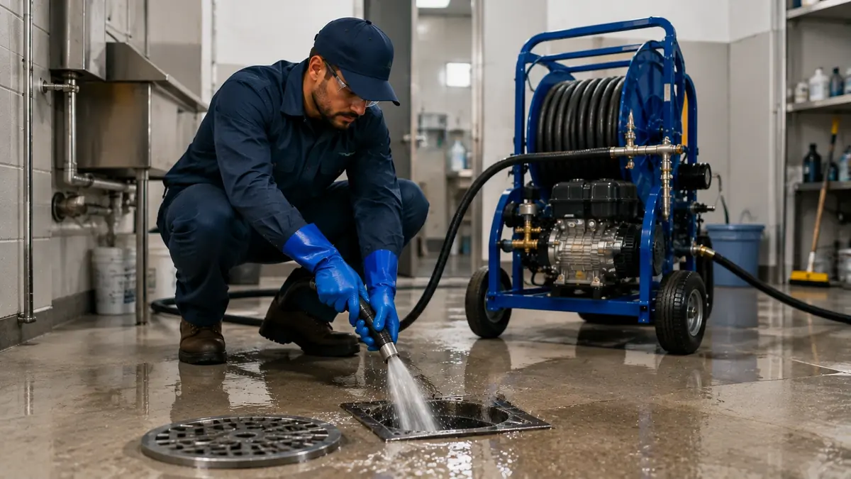 Floor Drain Hydro Jet Cleaning in Half Moon Bay